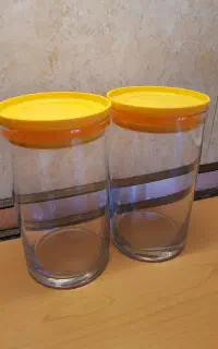 ۲ عدد شیشه بانکه ظرف پاشاباغچه ترکیه ای Pasabahce