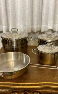 سرویس قابلمه استیل کف چدن اصل ترک کرکماز اورجینال