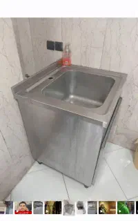 سینگ صنعتی استیل چت پرینتر قفسه فلزی مطابق عکس
