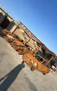 پراید سوخته تصادفی