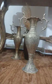 ۲عددگلدان برنجی سنگین وزن