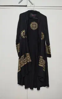 مانتو مشکی مجلسی
