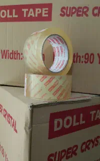 چسب نواری دال تیپ 50 میکرون پهن کریستالی شیشه ای