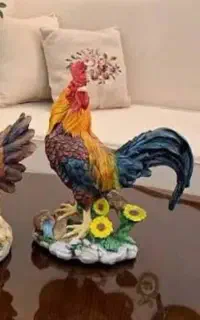 مجسمه خروس اصل با رنگ طبیعی