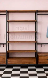 الگویی رخت آویز رگال کشو قفسه دار72