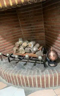 لوازم کامل شومینه