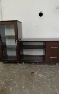 میز تلوزیون و بخاری