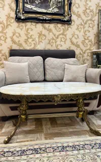 جلو مبلی و عسلی برنز