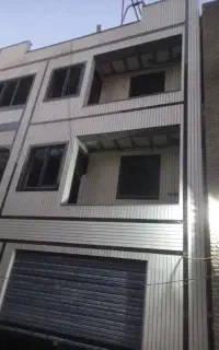 اجرای نمای ساختمان اجر نسوز وترکیب سنگ