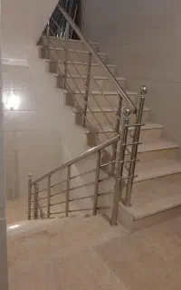 نرده استیل راهپله حفاظ پله