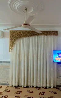 پرده سلطنتی کتیبه طلایی ام دی اف