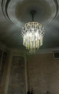 لوستر کریستال پنج شعله