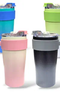 تراول ماگ دسته‌دار 900 میل نی‌دار AMSZM کد 1251