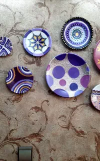 بشقاب دیوار کوب دستساز