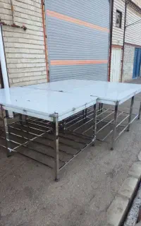 میزکاراستیل و تاپینگ و سینک