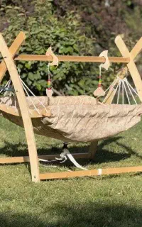 گهواره چوبی نوزاد وودار، مدل سرخ پوستی