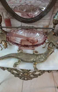 آجیل خوری کریستال قدیمی امریکایی