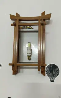 شب خواب دیواری چوبی