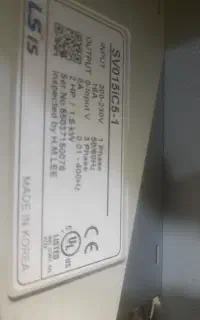 فروش اینورتر LS مدل SV015ic5-1 توان ۱.۵ کیلو وات