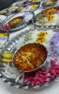 غذا اماده هتل قائم  چلو جوجه و مرغ 250