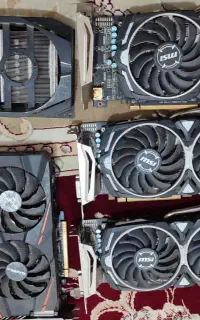 ۶ عدد کارت گرافیک RX580 و RX470
