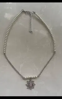 گردنبند خورشید صورتی