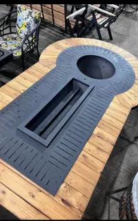 میزآتشدان دو کاره گازی ذغالی