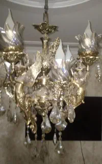 لوستر هشت شاخه فرشته برنز