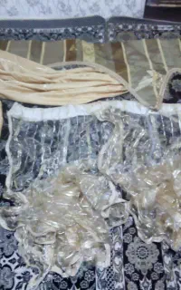 پرده سه تیکه وپنج گونی لباس