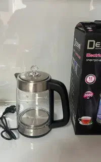 کتری برقی نو استفاده شده به همراه قوری