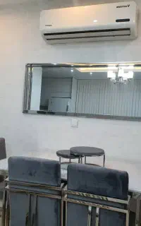 میز صندلی جلو مبلی کنسول ویترین تمام استیل