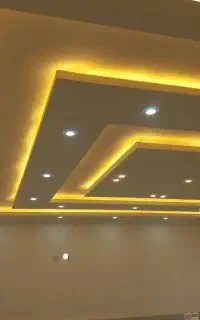 گچکاری ساده و نور مخفی و لکه گیری و بازسازی