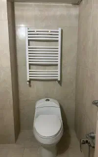 توالت فرنگی و حوله خشک کن دست دوم