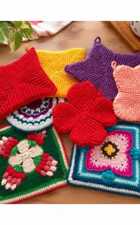 دستگیره ی آشپزخانه.زیر قابلمه ای بافت