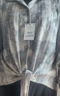 شومیز گازوئیلی گره ای یقه