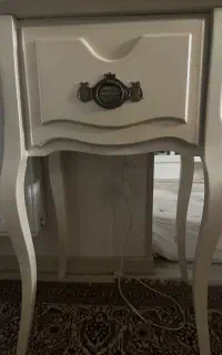 میز تلفن چوبی