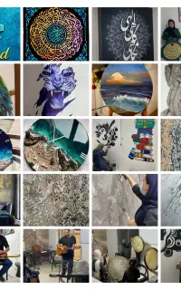 آموزش رزین،پتینه،خوشنویسی،کالیگرافی،نقاشی