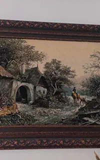 تابلو فرش تمام ابریشم دست باف