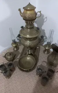سماور زغالی برنجی
