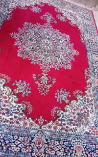 فرش 6متری زمینه قرمزیک جفت