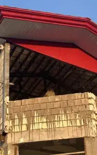 سایبان جوشکارسیار سقف‌شیرونی پلی کربنات کفپهن فریم