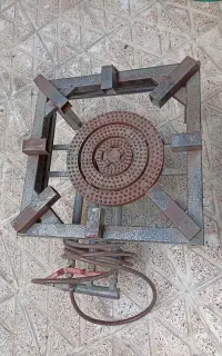 اجاق گاز سه شعله بزرگ و سنگین کم استفاده شده
