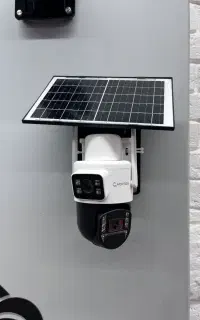 دوربین سیم کارتی دو لنزه گردان 4G  s12 پنل خوشیدی