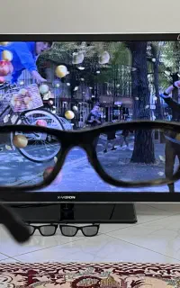 تلویزیون ال ای دی ایکس ویژن 3D با عینک اورجینال