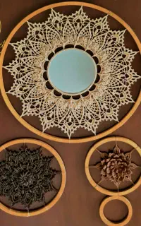 دیوارکوب چوبی دستباف