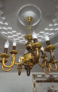۲ عدد لوستر نو طلایی