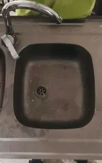 سینک دو لگنه سالم با جای تصفیه آب توافقی