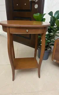 میز تلفن چوب گردو