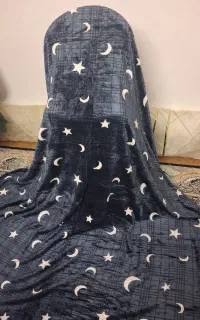پتو دو نفره طرح ماه و ستاره