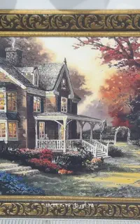 تابلو  بزرگ نقاشی با قاب شیک